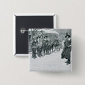 De Puritan Governor Vierkante Button 5,1 Cm (Voorkant /achterkant)