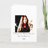 De Puritein van de Kat van de pelgrim in de Feestdagen Kaart (Achterkant)