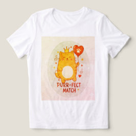 De "Purr-fect Match" Koninklijke Premium Tri-Blend Shirt
