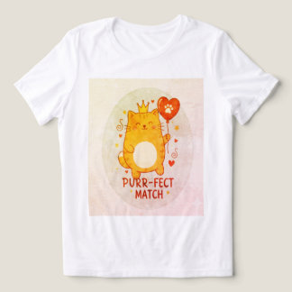 De "Purr-fect Match" Koninklijke Premium Tri-Blend Shirt