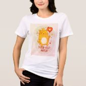 De "Purr-fect Match" Koninklijke Premium Tri-Blend Shirt (Voorkant)