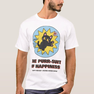 De Purr-suit van Geluk Laserkat T-shirt