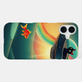 De Purrfecte Alien iPhone Hoesje (Achterkant horizontaal)