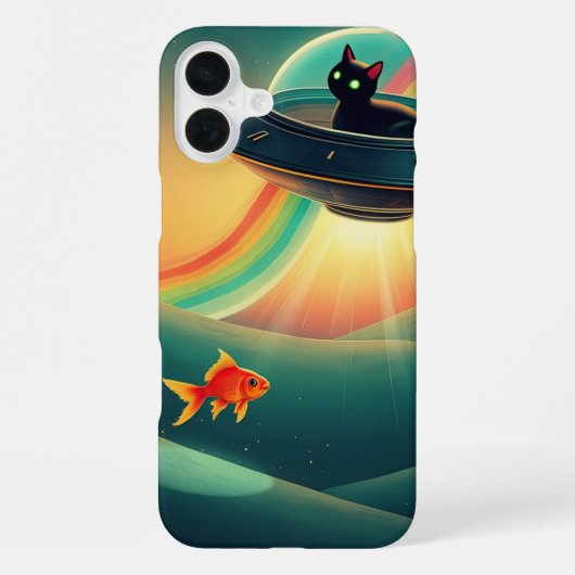De Purrfecte Alien iPhone Hoesje (Achterkant)