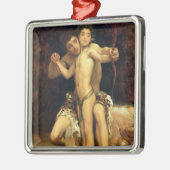 De put metalen ornament (Links)