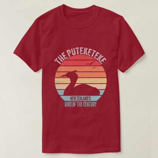 De Puteketeke Nieuw-Zeelandse vogel van de eeuw T-shirt (Design voorkant)