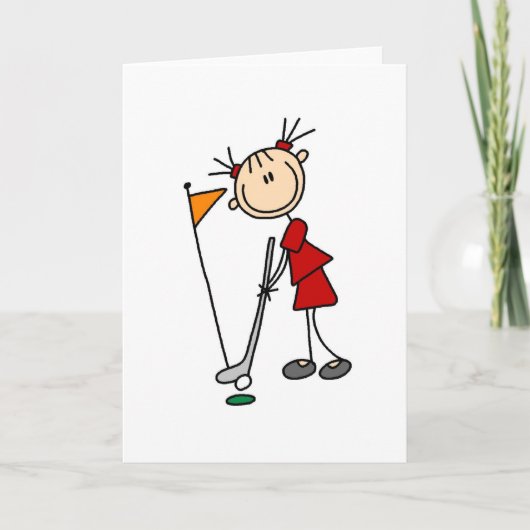 De putt uit de groene zak kaart (Voorkant)