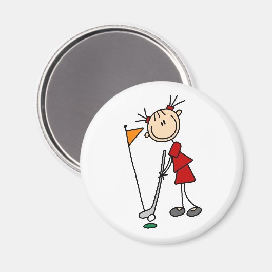 De putt uit de groene zak magneet (Voorkant / Achterkant)