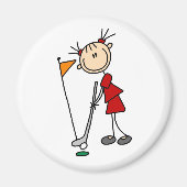 De putt uit de groene zak magneet (Voorkant)