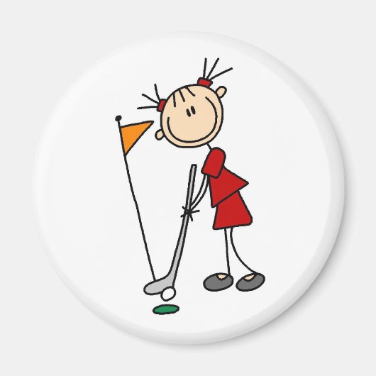 De putt uit de groene zak magneet (Voorkant)