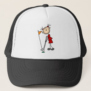 De putt uit de groene zak trucker pet