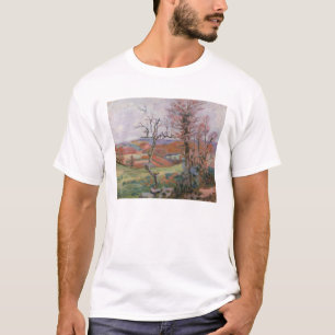 De Puy Barion bij Crozant, Bretagne (olie op het c T-shirt