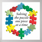 De puzzel oplossen...Poster Art White Poster (Voorkant)