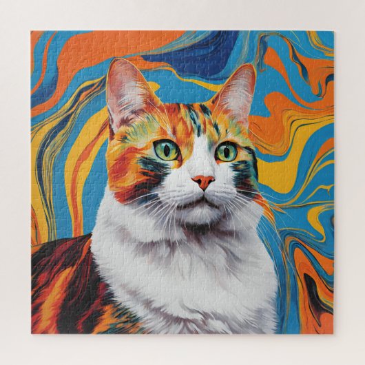 De puzzel van Cat Lover (Verticaal)