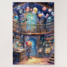De puzzel van de bibliotheek van de astronoom