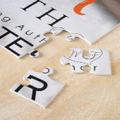 De puzzel van de witte trut legpuzzel (Zijkant)