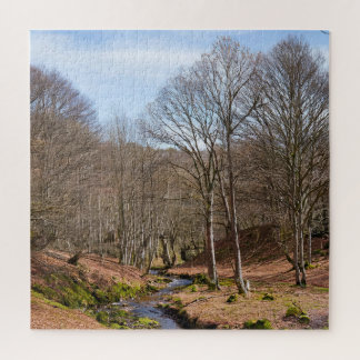 De puzzel van een rustig hout legpuzzel