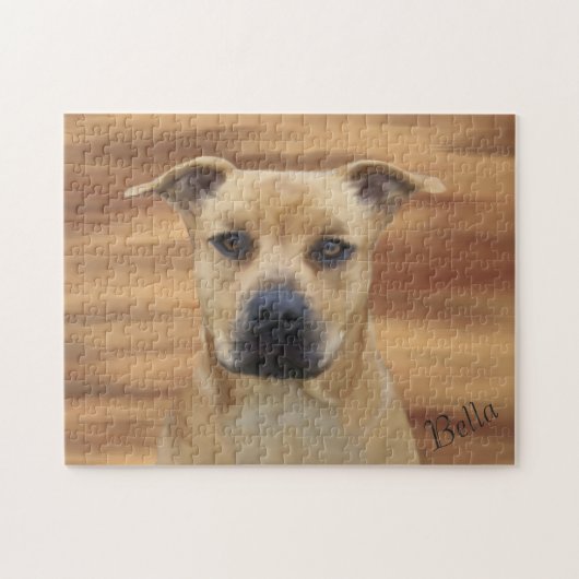 De puzzel van Pit Bull Lover Legpuzzel (Horizontaal)