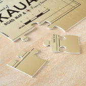 De puzzelkaart van het eiland Kauai ( geïnspireerd Legpuzzel (Zijkant)