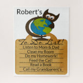 De puzzels roepen de aarde op om een lijst op te s (Verticaal)