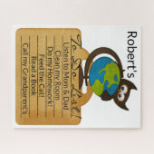 De puzzels roepen de aarde op om een lijst op te s (Horizontaal)