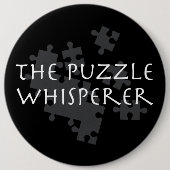 De Puzzle Whisperer Ronde Button 6,0 Cm (Voorkant)