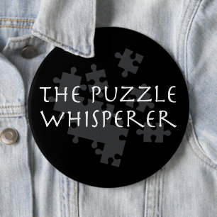 De Puzzle Whisperer Ronde Button 6,0 Cm
