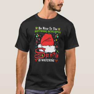 De pyjama's van Xmas zijn aardig aan de Chr van de T-shirt