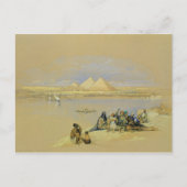 De Pyramiden bij Giza, nabij Caïro (w/c) Briefkaart (Voorkant)