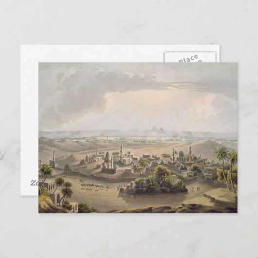 De Pyramiden in Caïro, gegraveerd door Daniel Have Briefkaart (Voorkant / Achterkant)