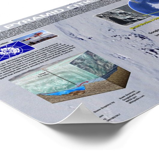 De Pyramiden van Antarctica Poster (Hoek)