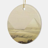 De Pyramiden van Giza, uit "Egypte en Nubia", Vol. Keramisch Ornament (Links)
