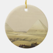 De Pyramiden van Giza, uit "Egypte en Nubia", Vol. Keramisch Ornament (Achterkant)