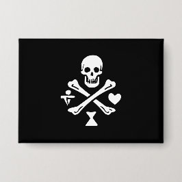 De Pyrate Saga Jolly Roger Knop Button