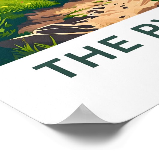 De Pyreneeën Europa Reisprint Poster (Hoek)