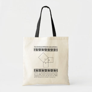 De Pythagoreaanse theorie in het Oude Grieks Tote Bag