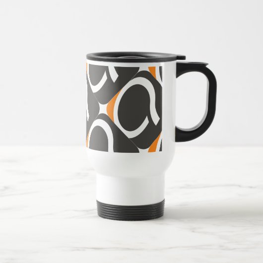 De Q Travel Mug - Oranje Reisbeker (Rechts)