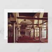 De Qibla Liwan van de moskee van Al-Azhar Briefkaart (Voorkant / Achterkant)