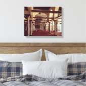 De Qibla Liwan van de moskee van Al-Azhar Canvas Afdruk (Insitu (Slaapkamer))