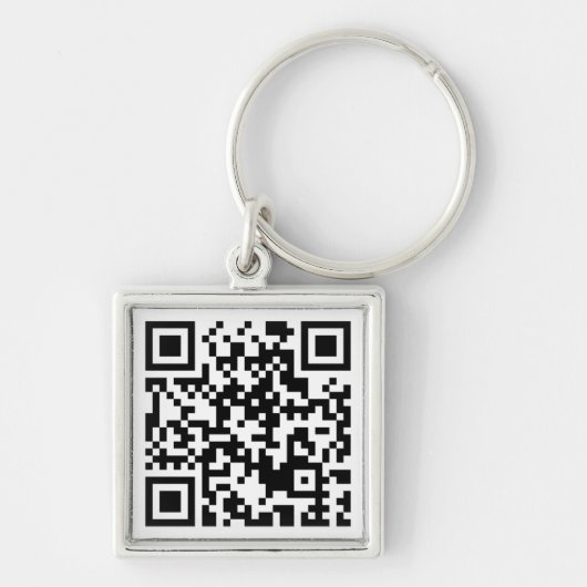 De QR-code Modern Visitekaartje Sleutelhanger (Voorkant)