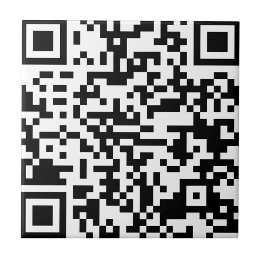 De QR-code Tegeltje (Voorkant)