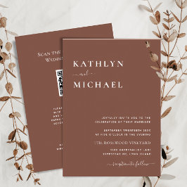 De QR-code van Terracotta in één modern homohuweli Kaart