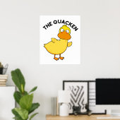 De Quacken Grappige Eend Pun Poster (Thuiskantoor)