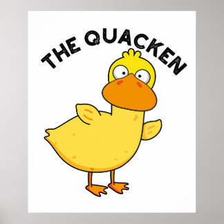 De Quacken Grappige Eend Pun Poster