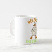 De Quackin Duck Gym Bodybuilder Koffiemok (Voorkant links)