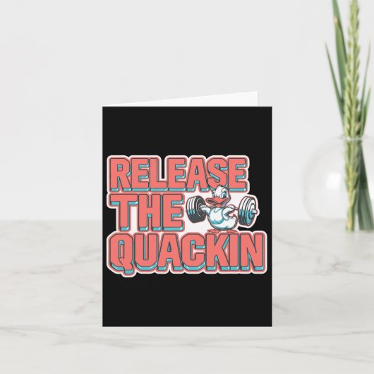 De Quackin Gym Bodybuilding -- 1 Kaart (Voorkant)