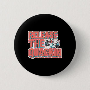 De Quackin Gym Bodybuilding -- 1 Ronde Button 5,7 Cm