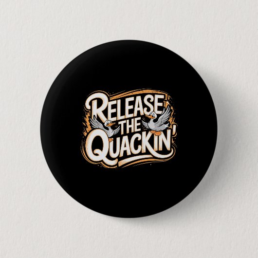 De Quackin Gym Bodybuilding --- Ronde Button 5,7 Cm (Voorkant)