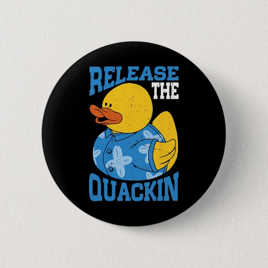 De Quackin Gym Bodybuilding - Ronde Button 5,7 Cm (Voorkant)