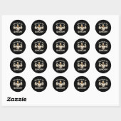 De Quackin' Muckle Duck Bodybuilder Joke Ronde Sticker (Vel)